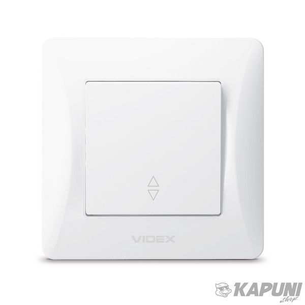 Выключатель одноклавишный проходной белый VIDEX BINERA, 250 V, IP20 VF-BNSW1P-W 24451 фото