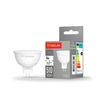 LED лампа TITANUM MR16 6W GU5.3 4100K TLMR1606534 25001 фото