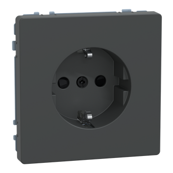 Розетка с заземлением и шторками 16А Schneider Electric Merten D-Life антрацит (MEG2300-6034) MEG2300-6034 фото
