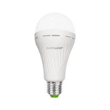 LED Лампа з акумулятором EUROLAMP А70-12W-E27-4500K LED-A70-12274(EM) фото