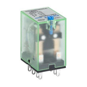 Реле проміжне Chint із кнопкою тест NJDC-17(D)/4ZS PLU AC24V з LED інд. 3A 4 групи кон-тів 651142 фото