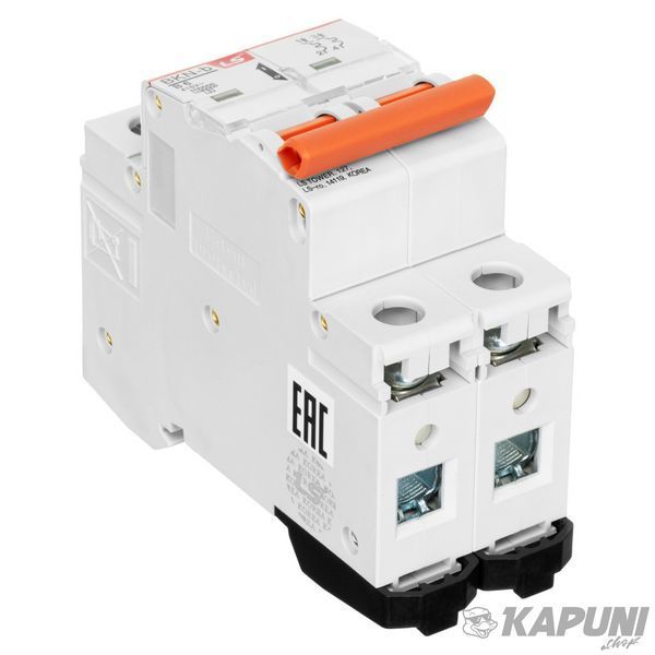 Модульный автоматический выключатель LS ELECTRIC BKN 2P B6 А 10 кА 061206218B 061206218B фото