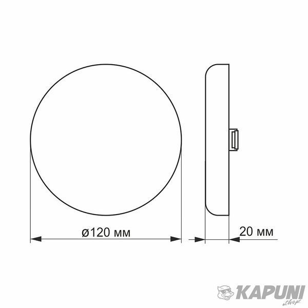 LED світильник безрамковий круглий VIDEX 15W 4100K VL-DLFR-154 25139 фото