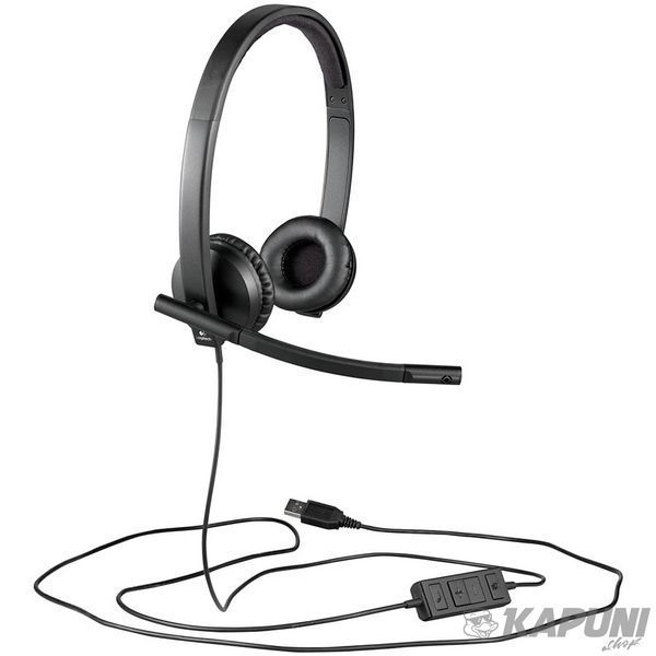 LOGITECH H570E HEADSET STEREO (Leatherette Pad) - EMEA L981-000575 фото