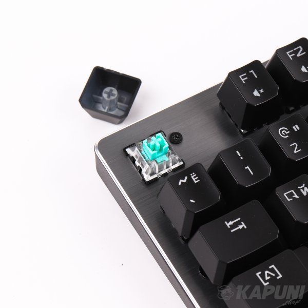 Клавіатура механічна ігрова, USB, LK-Green switches, підсвічування Bloody B760 Bloody (Grey) Green Sw B760 Bloody (Grey) Green Sw фото