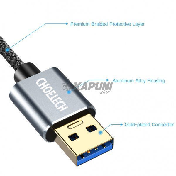 Удлинитель USB 3.0, A-папа/А-мама, 2 м, премиум, XAA001-BK XAA001-BK фото
