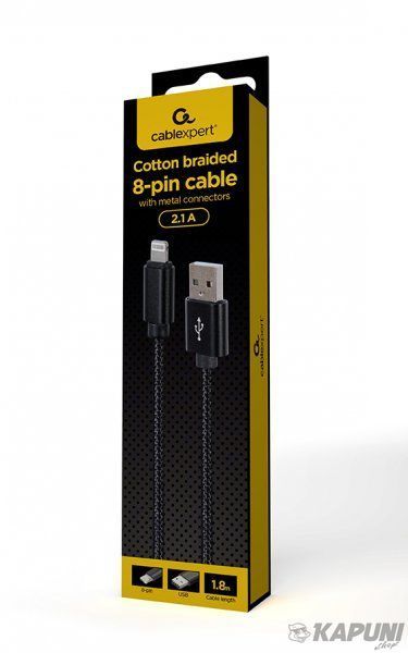 Кабель USB 2.0 Cablexpert А-тато/Lightning, 2 м, 2.1 А CCDB-mUSB2B-AMLM-6 CCDB-mUSB2B-AMLM-6 фото