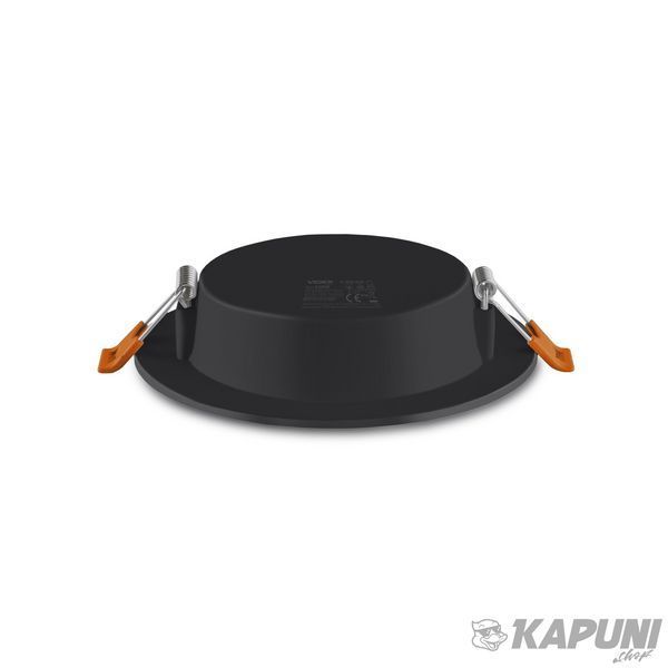 LED світильник Back вбудований круглий VIDEX 6W 5000K Black VL-DLBR-065B 27866 фото