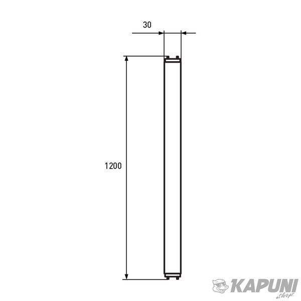 LED Лампа T8 стекло EUROLAMP с односторонним подключением 18W-6500K LED-T8-18W/6500(OS) фото