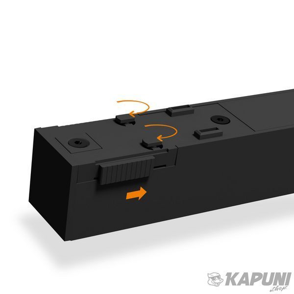 Світильник МАГНІТНИЙ трековий VIDEX LD430B 10.5W 30cm 4000K 48V Black VL-TRMS-LD430B 28027 фото