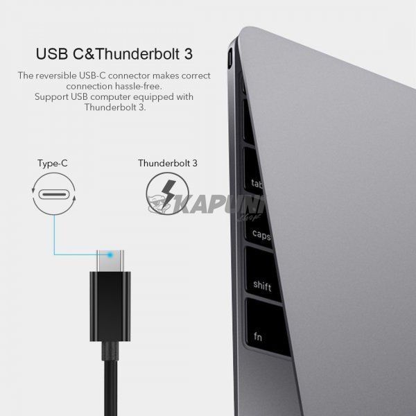 Адаптер, з USB Type-C на Gigabit Ethernet Choetech HUB-R01 HUB-R01 фото