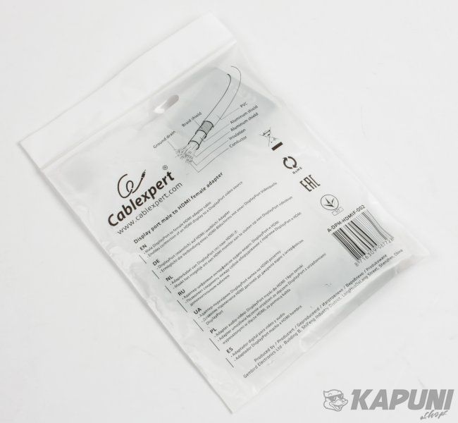 Адаптер-переходник DisplayPort на HDMI Cablexpert A-DPM-HDMIF-002 A-DPM-HDMIF-002 фото