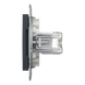 Комп'ютерна розетка Schneider Electric Asfora RJ45 кат. 6 UTP подвійна антрацит EPH4800171 EPH4800171 фото 7