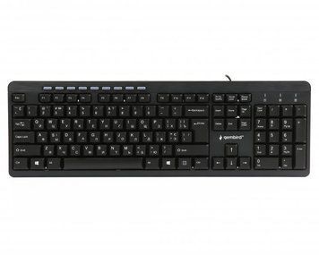 Клавиатура проводная мультимедийная, USB, черный Gembird KB-UM-106-UA KB-UM-106-UA фото