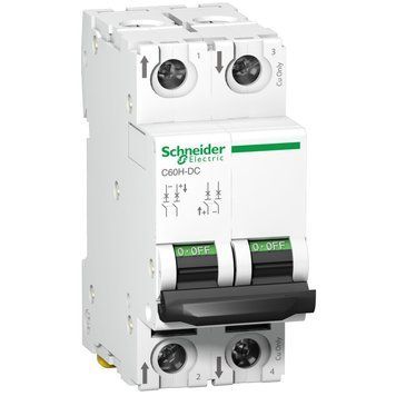 Автоматический выключатель Schneider Electric Acti9 C60H-DC 500В 1А 2Р С (A9N61521) A9N61521 фото
