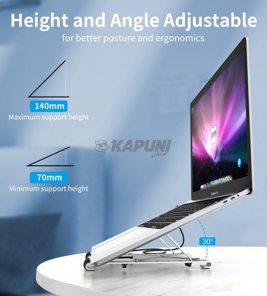 Док станция USB-C 7-в-1 (HDMI/PD/картридер/USB-A/USB-C), алюминий Choetech HUB-M43-SL HUB-M43-SL фото