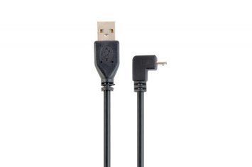 Кабель USB 2.0 A-папа/Micro B-папа, 1.8 м, CCP-mUSB2-AMBM90-6 CCP-mUSB2-AMBM90-6 фото