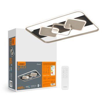 LED світильник функціональний VIDEX DECORA 80W, 4400 Lm, 2700K /4000K /6000K, AC 220-240 V VL-CLD-998-TT 28274 фото