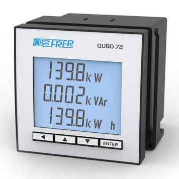 Аналізатор мережі FRER QUBO H, 1-5 А, 400 В AC RS-485, живлення 20-60 В AC/DC, пульс Q72P3H005MCQLO Q72P3H005MCQLO фото
