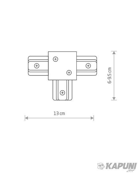 Соединитель Nowodvorski 8834 Profile recessed t-connector IP20 White 8834 фото
