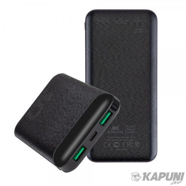 Повербанк RIVACASE Rivacase RIVAPOWER VA2540 10000mAh 20W Black #N/A фото