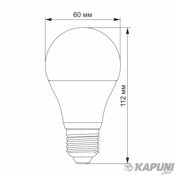 LED лампа VIDEX A60e 12W E27 3000K VL-A60e-12273 23650 фото