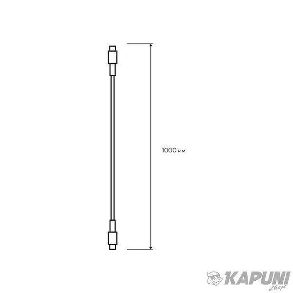 Кабель TYPE-C to TYPE-C 3А 60W EUROELECTRIC Cable-C-C(60W) фото