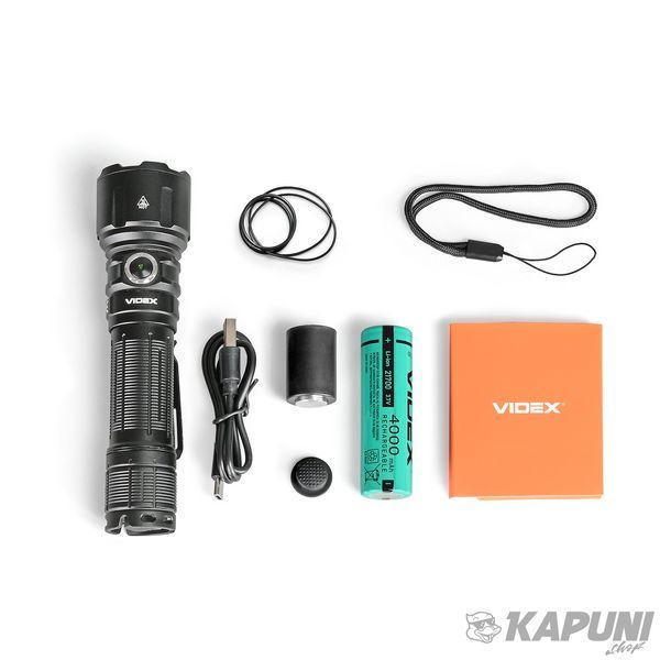 Портативний світлодіодний фонарик VIDEX 3600Lm 5000K VLF-A376 28563 фото