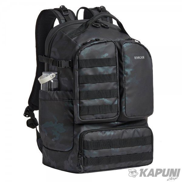 Міський рюкзак RIVACASE для ноутбука 17.3", 32 л, колекція: "Sherwood" 7663 (Navy camo) #N/A фото