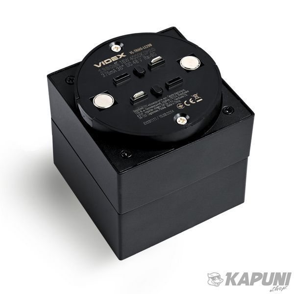 Світильник МАГНІТНИЙ трековий VIDEX LE29B 16W 4000K 48V Black VL-TRMS-LE29B 28024 фото