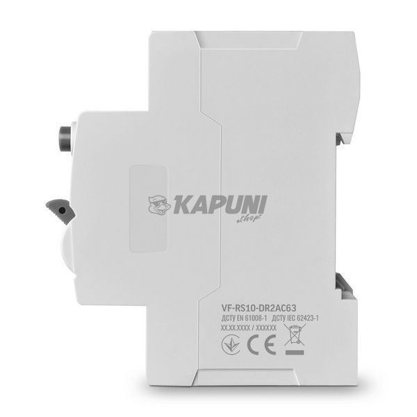 Диференційне реле VIDEX RESIST АС 2п 30мА 10кА 63А VF-RS10-DR2AC63 27107 фото