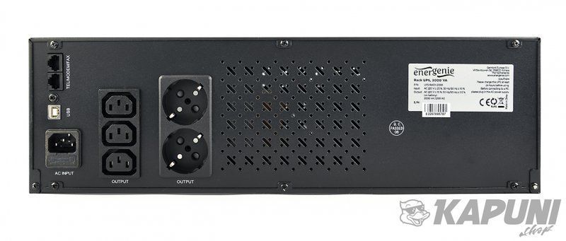 Источник бесперебойного питания 1200VA, LCD, USB, серия Pro EnerGenie UPS-RACK-1200 UPS-RACK-1200 фото