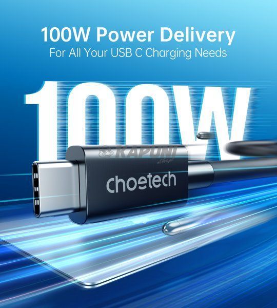 Кабель Thunderbolt4 (40Gbps) Power Delivery (PD) 100 Ватт, 8K@60Hz, C-папа/C-папа, 0.8 м, премиум, A3010-BK A3010-BK фото