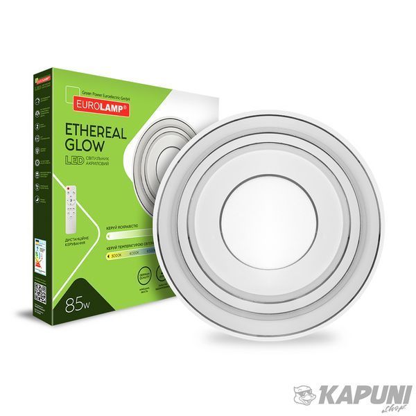 LED Світильник з пультом керування Ethereal glow 85W-3000-6500K EUROLAMP LED-ALR-85W-T35 фото