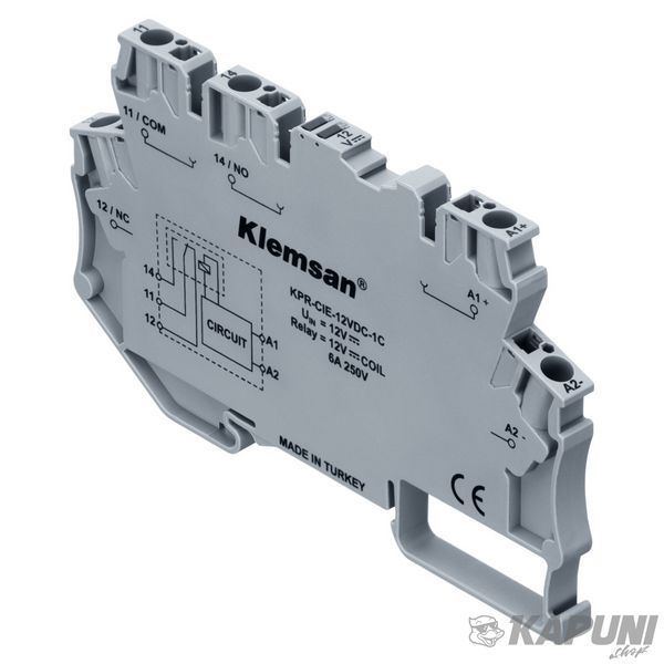 Реле интерфейсное Klemsan KPR-CIE-12VDC-1C 0.0.0.2.71514 0.0.0.2.71514 фото
