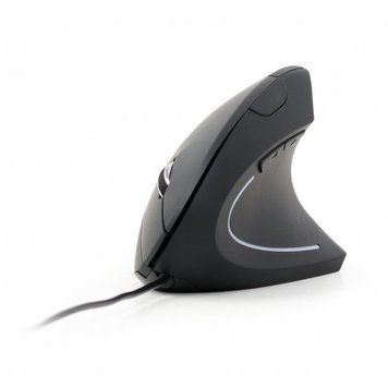Оптична ергономічна миша Gembird, USB інтерфейс, чорний MUS-ERGO-01 MUS-ERGO-01 фото