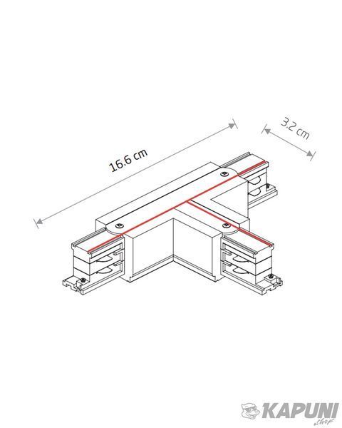 Соединитель Nowodvorski 8237 Ctls Power T Connector Left 2 T-l2 Black 8237 фото