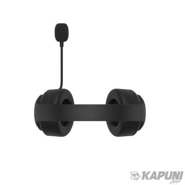 Игровые беспроводные наушники с микрофоном, RGB подсветка, Bluetooth+2.4GHz+3.5 jack Bloody GR520 (Black) фото