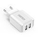 Сетевое зарядное устройство Choetech 2A 2USB White (C0030EU-WH) C0030EU-WH фото 1