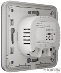 Выключатель Ajax LightSwitch прохідний Graphite 30613_AJAX фото