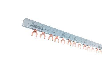Шина з&rsquo;єднувальна FORK303 3Р 40А 6мм2 54мод. 1м. (вилка) TNSy TNSy5502993 фото