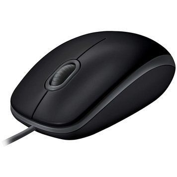 LOGITECH B110 Corded Mouse - SILENT - BLACK - USB - B2B L910-005508 фото