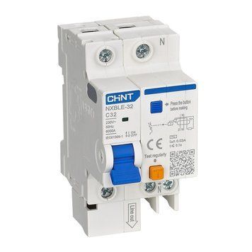Дифференциальный выключатель NXBLE-32 1P+N C6 30mA, эл. тип АС, 6kA 819390 фото