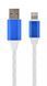 Кабель з підсвічуванням USB 2.0 А-тато/Lightning, 1.0 м, 2 А (10 Вт), CC-USB-8PLED-1M CC-USB-8PLED-1M фото 1