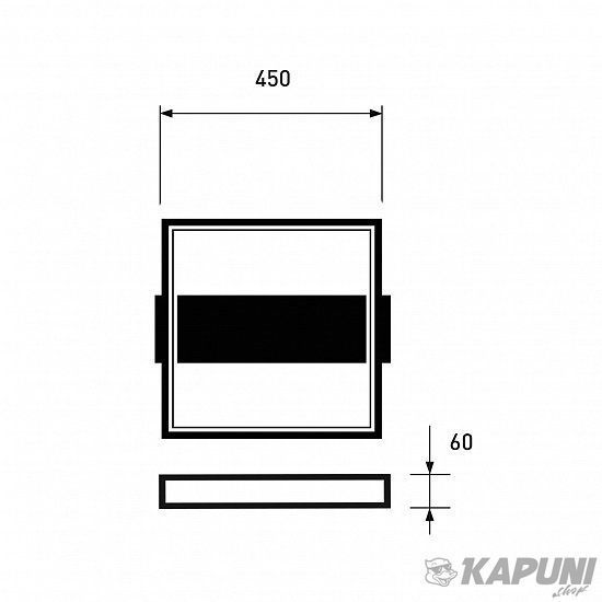 LED Люстра акрилова квадратна A43 72W 3000-6500K біла EUROLAMP LED-LS-72-A43(white) фото