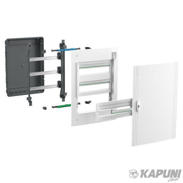 Щит Schneider Electric врізний 3Р 18М білі двері Prisma SeT XS LVSXN318 фото