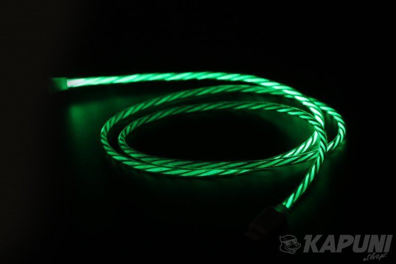 Кабель з підсвічуванням USB 2.0 А-тато/Lightning, 1.0 м, 2 А (10 Вт), CC-USB-8PLED-1M CC-USB-8PLED-1M фото