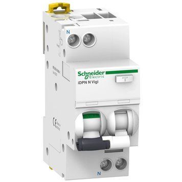 Дифференциальный выключатель Schneider Electric Acti9 IDPN N Vigi 1P+N 6А/30 мА. Кривая C. Тип А. A9D32606 A9D32606 фото