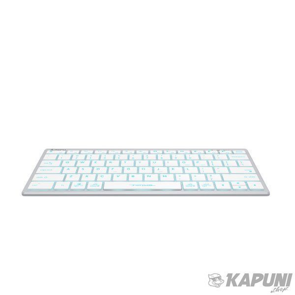 Клавіатура з ножичним перемикачем Fstyler, USB, блакитне підсвічування A4Tech FX61 USB (White) FX61 USB (White) фото