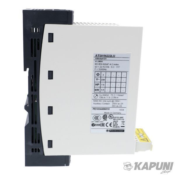 Устройство плавного пуска Schneider Electric Пристрій плавного пуску ATS01 22 А 380-415 В, байпас ATS01N222QN ATS01N222QN фото